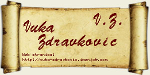 Vuka Zdravković vizit kartica